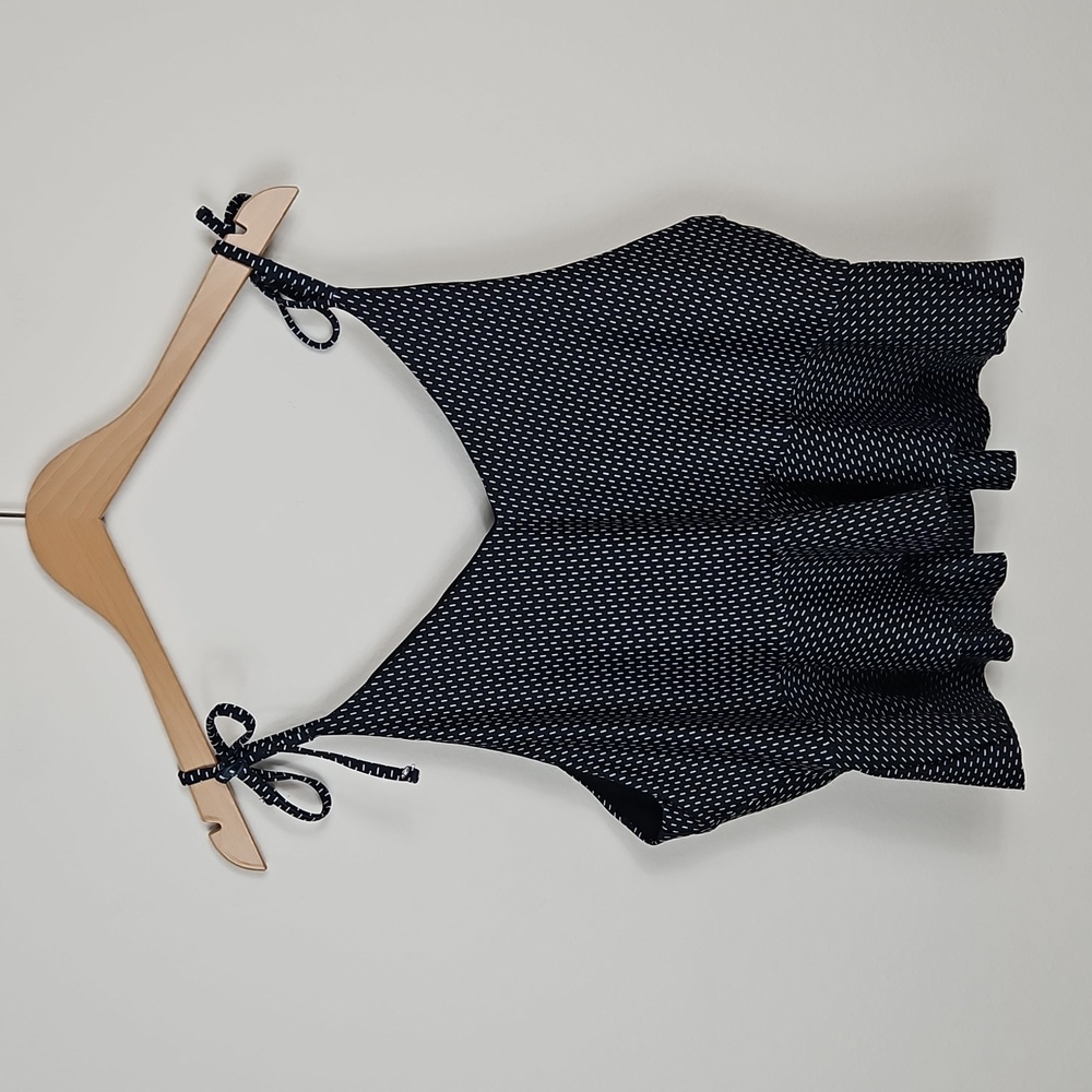 Albion Fit Tied Up Tankini Swim Top In Midnight Dash Size XXXL - Picture 4 of 7